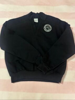 Gymshark Black Sweater with Chest Patch